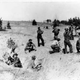 New Deal Civilian Conservation Corps workers, similar to Kelly Godwin, planting a tree in western North Carolina, circa 1936 (North Carolina State Archives)